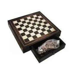 Adar Magnetisches Schachspiel aus Holz mit Schubladen