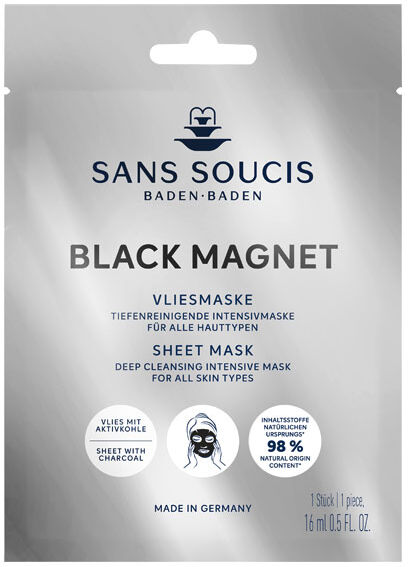 SANS SOUCIS Black Magnet Vliesmaske