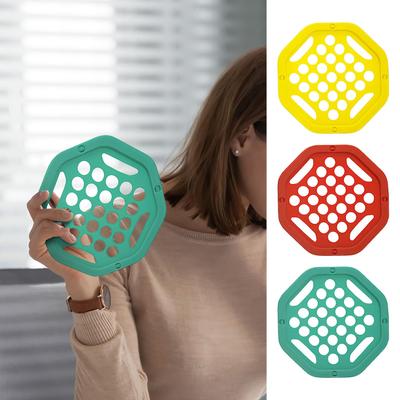 Healfit Counter Finger Strengthening Training Tool, Portable Silicone Hand Exercise Web, Rehabilitation Supplies, Grip Strength Enhancer green
