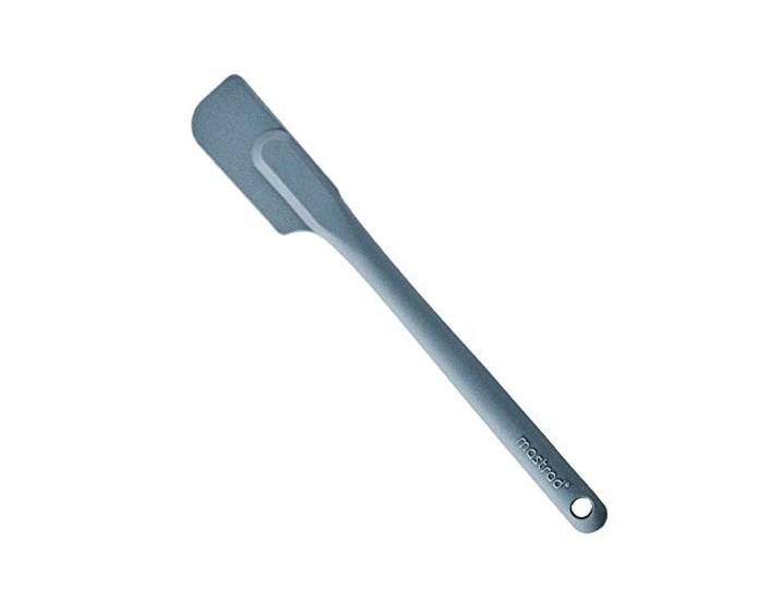 Mastrad - Demi Spatule - Demi Maryse - Pâtisserie Desserts Nappage - Unibloc - en Silicone - Ne Raye Pas les Casseroles - Grise\, Gris