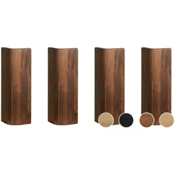 Hasena Oak-Line Füsse Ronda 20 cm / Wildeiche natur, gebürstet, geölt