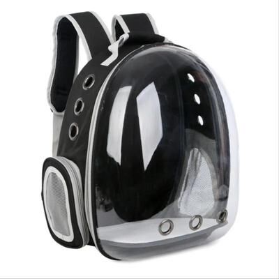 Inspired Finds Transparent Bubble Cat Carrier Backpack For Travel And Outdoor Adventures black without cover