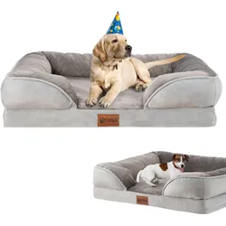 Ecosa Orthopädisches Hundebett 71x58x18cm Wasserfest Anti-Rutsch-Boden
