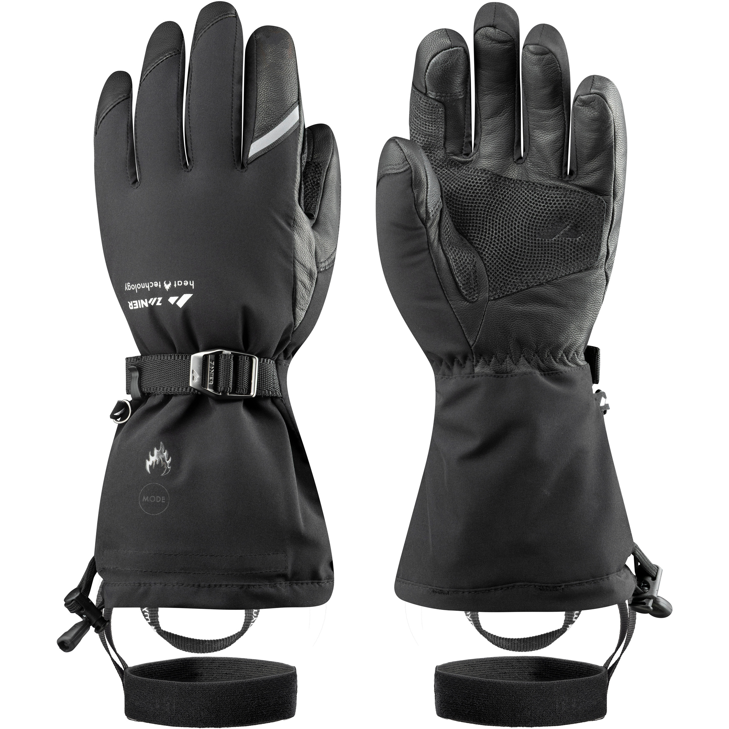 Zanier Gloves Heat STX 4000 Skihandschuhe schwarz Größe 7.5 Skifahren Winddicht Wasserabweisend