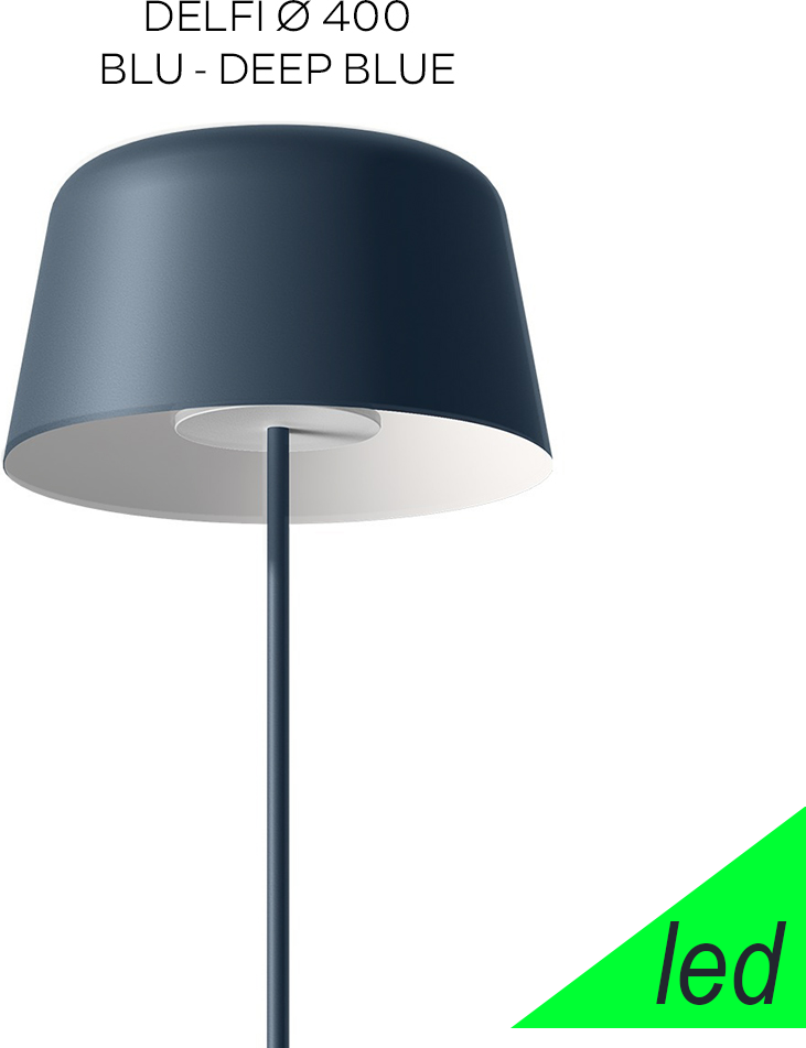 Linea Light Delfi Ca057fluwdd – Piantana Led Moderna Blu Ø45 Cm 3000k