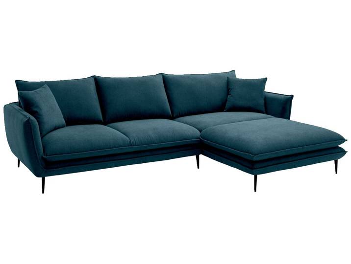 Hom´in Ecksofa LUNA, petrol, Webstoff