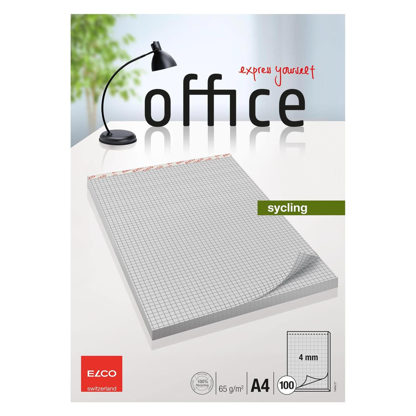 Elco Notizblock Office sycling (A4, Kariert) (74404.27)