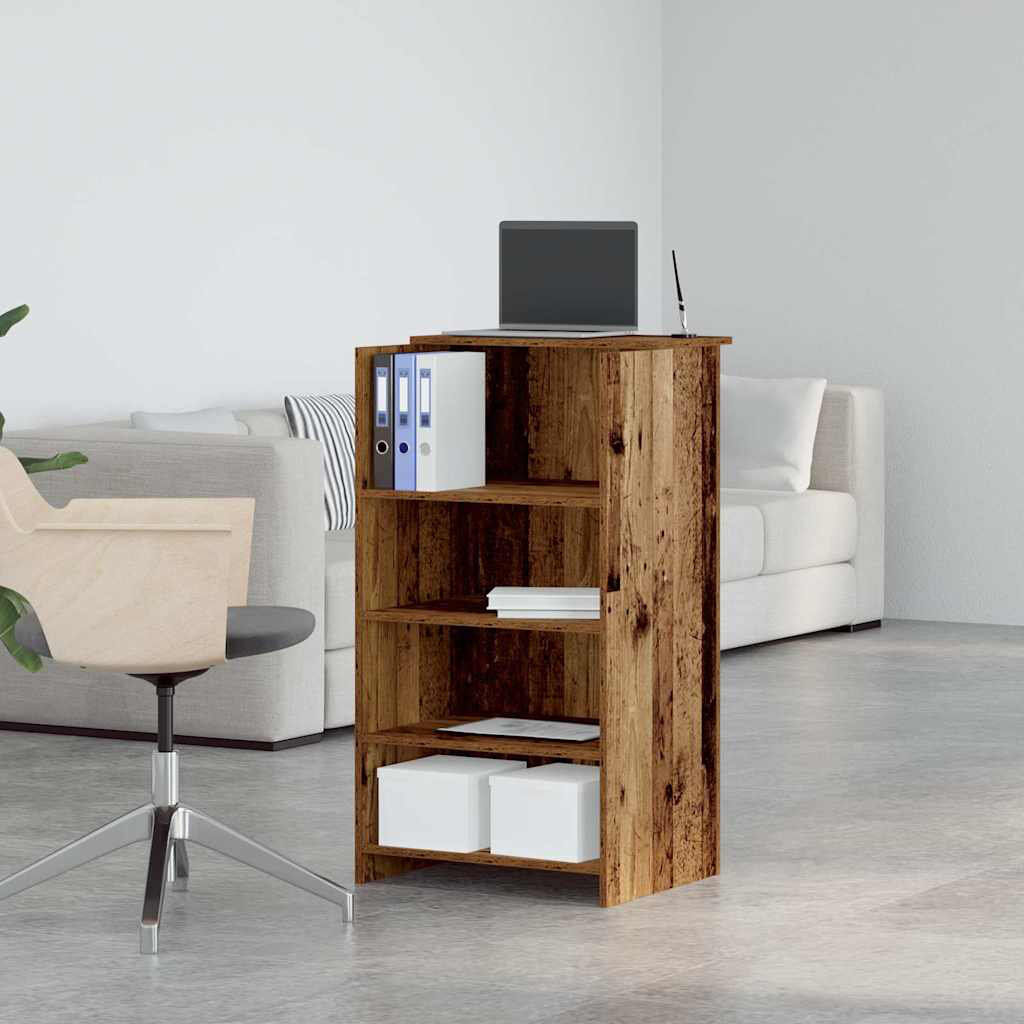 17 Stories Stefhon Standing Desk Old Wood