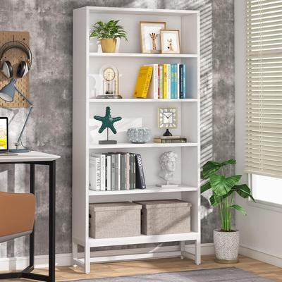Bluebell 71-Inch Tall Bookcase with LED Lights for Living Room, Bedroom