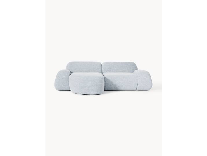 Modulares Bouclé-Ecksofa Wolke (3-Sitzer)
