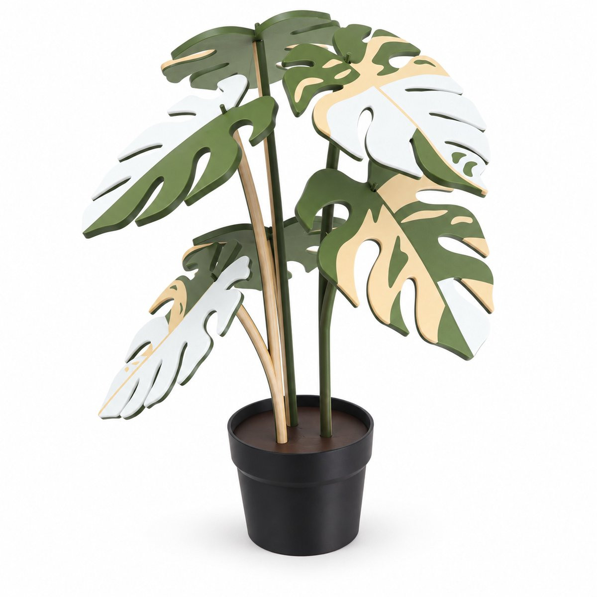 Casa Verde Monstera kunstplant met pot voor binnen