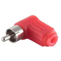 Cinchstecker, Winkel, rot