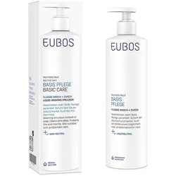 EUBOS BASIS PFLEGE FLÜSSIG WASCH + DUSCH mit Dosierspender 400 ml