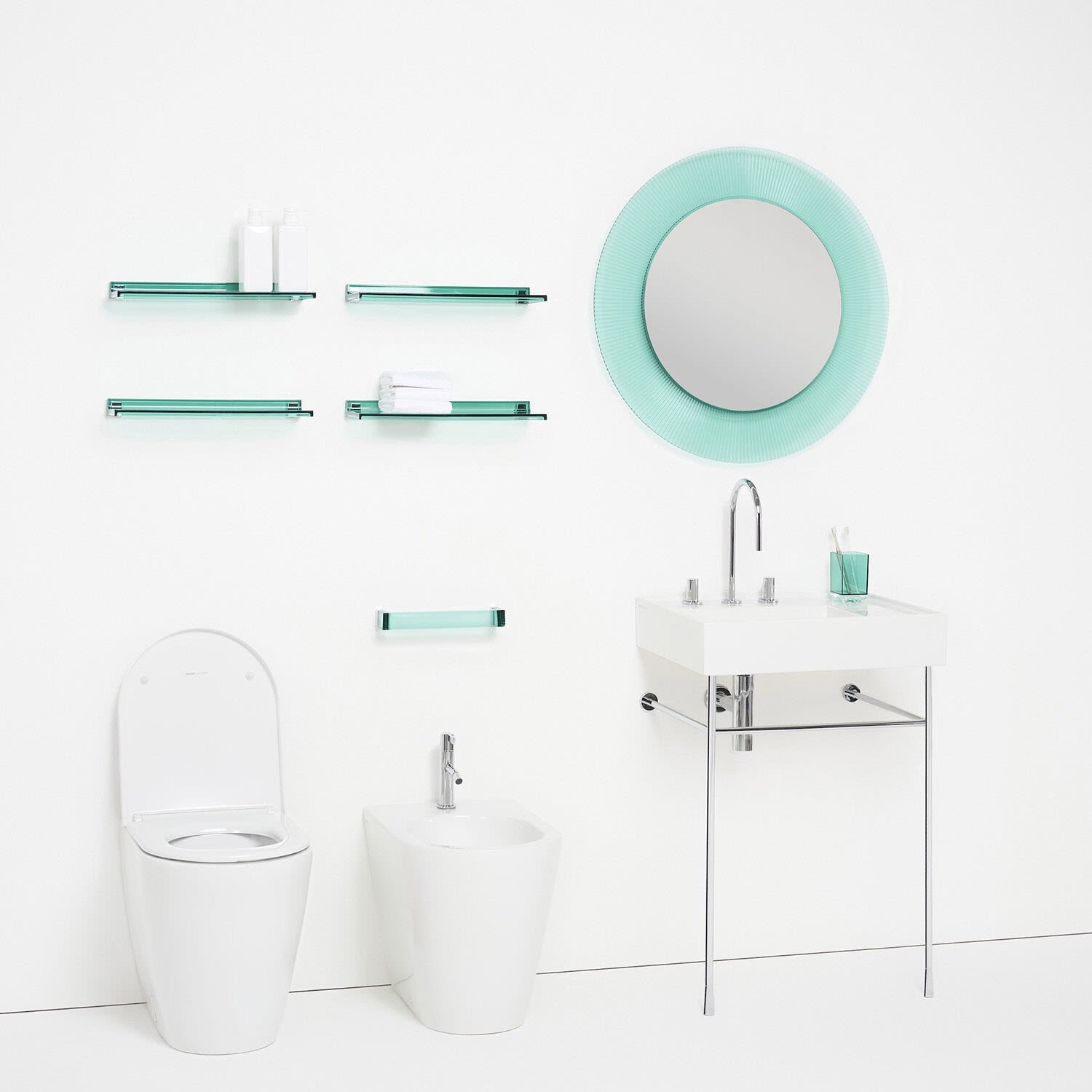 LAUFEN Kartell Ablage, wandmontiert, Accessoires, H3853300920001, grün - grün