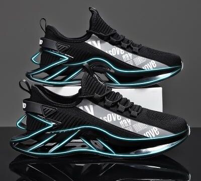 LightInthebox Men's High-Performance Athletic Sneakers in Vibrant Red – Lightweight, Breathable, and Durable Design for Running and Sports