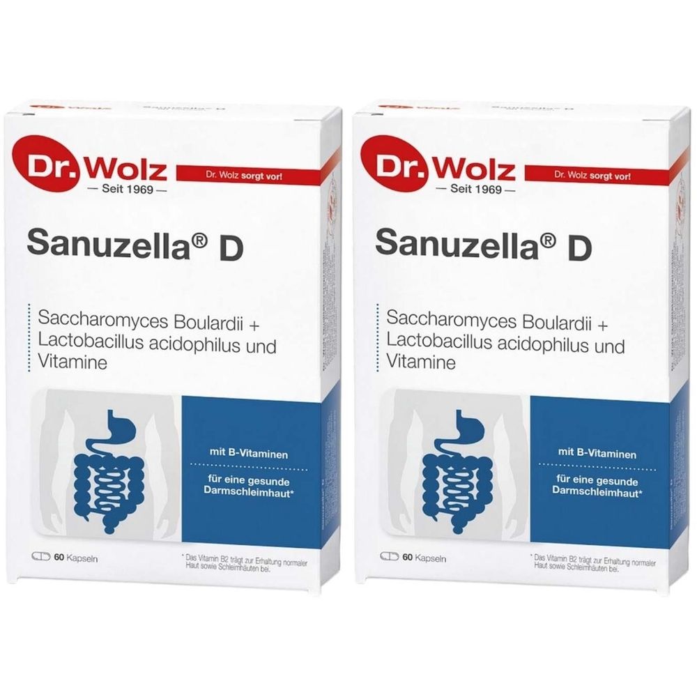 Sanuzella D Zellulose Kapseln 2x 2x60 St