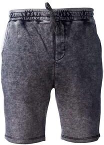 Independent Trading Co. PRM50STMW Mineral Wash Fleece Shorts in Black size XS   Cotton/Polyester Blend