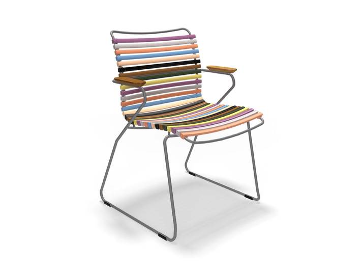 HOUE - CLICK Outdoor Dining Armlehnstuhl mit niedriger Lehne, multi color 1