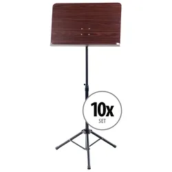 Classic Cantabile Orchesterpult Heavy Rosenholz 10x Set