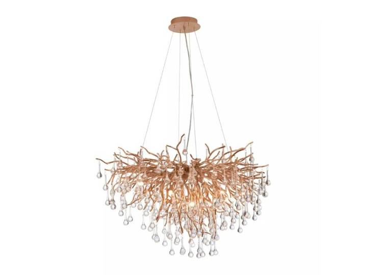 Paul Neuhaus Pendelleuchte Icicle, kunstvolles Design, edles Gla