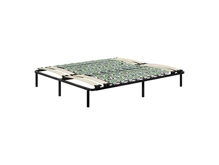 i-flair Metallbett Tellerlattenrost 200x200 cm Gästebett Ergo IF56 auf Füßen, mit Tellerfedern, mit Stauraum, für alle Matratzen geeignet, für alle Betten geeignet
