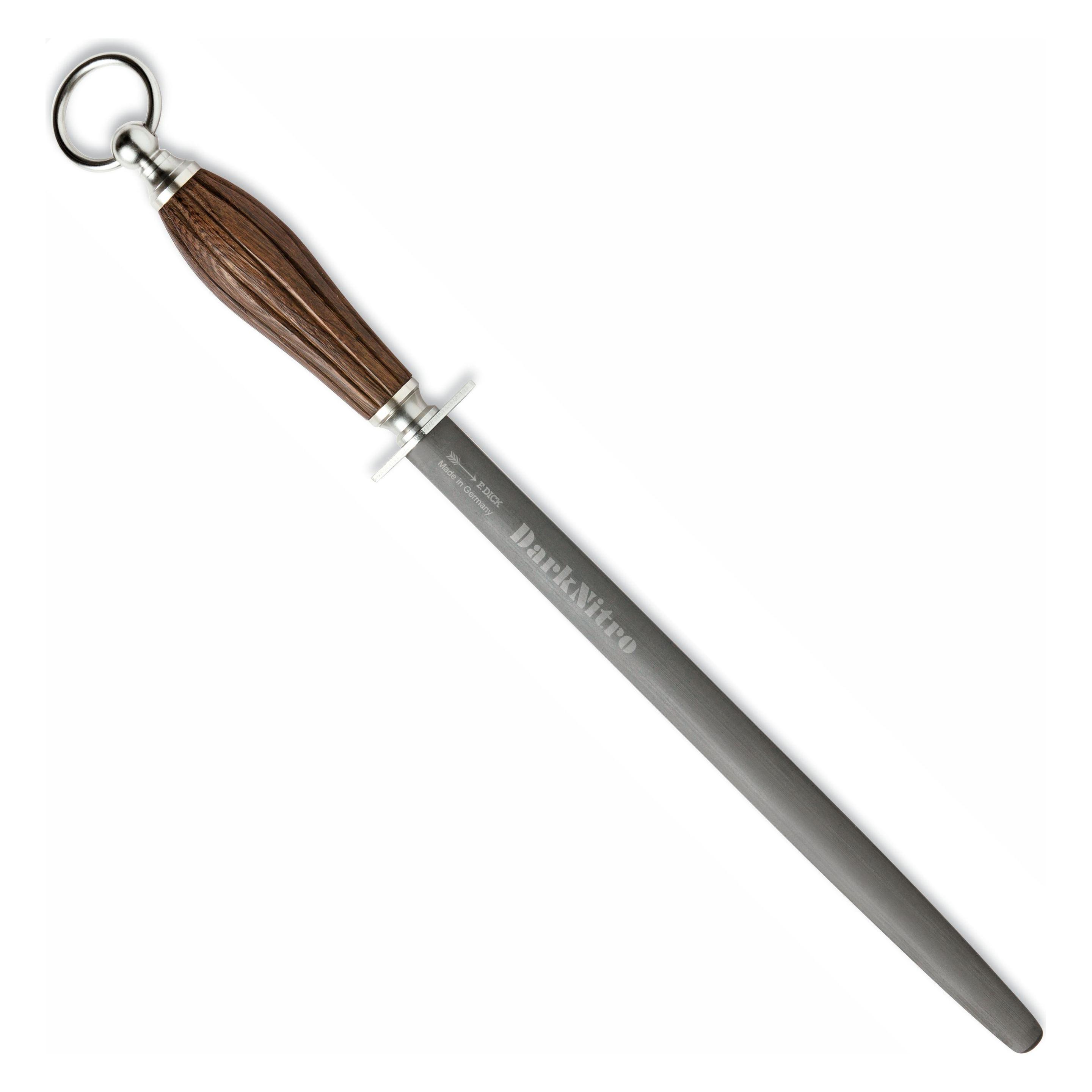 F. Dick Wetzstab DarkNitro Wetzstahl 30cm Messerschärfer oval - 71103302 (DarkNitro,)