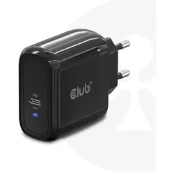 Club 3D Travel Charger (65 W, 1 Port), USB Ladegerät, Schwarz
