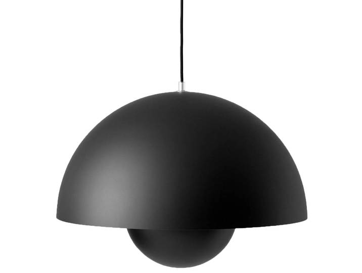 &Tradition Flowerpot VP2 Big Pendelleuchte Matt schwarz