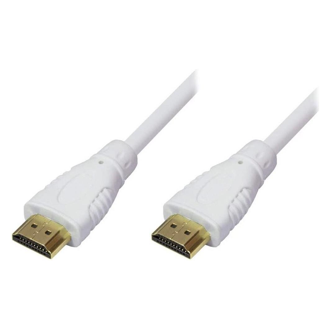 Techly HDMI Kabel A M/M high speed 5m weiss (5 m) (ICOC-HDMI-4-050NWT)