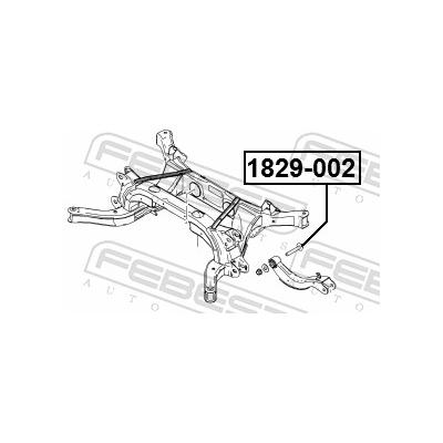 FEBEST Sturzkorrekturschraube 1829-002 für Opel GM