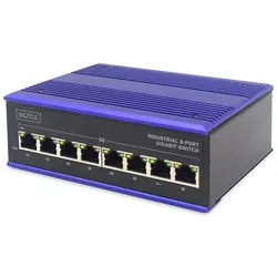 DIGITUS TX Ethernet Gigabit Industrieller 8x Port Switch