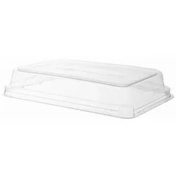 MONOUSO - Plastikdeckel kompostierbar PLA für Ökologische Verpackung 710, 940ml (50 Stück)