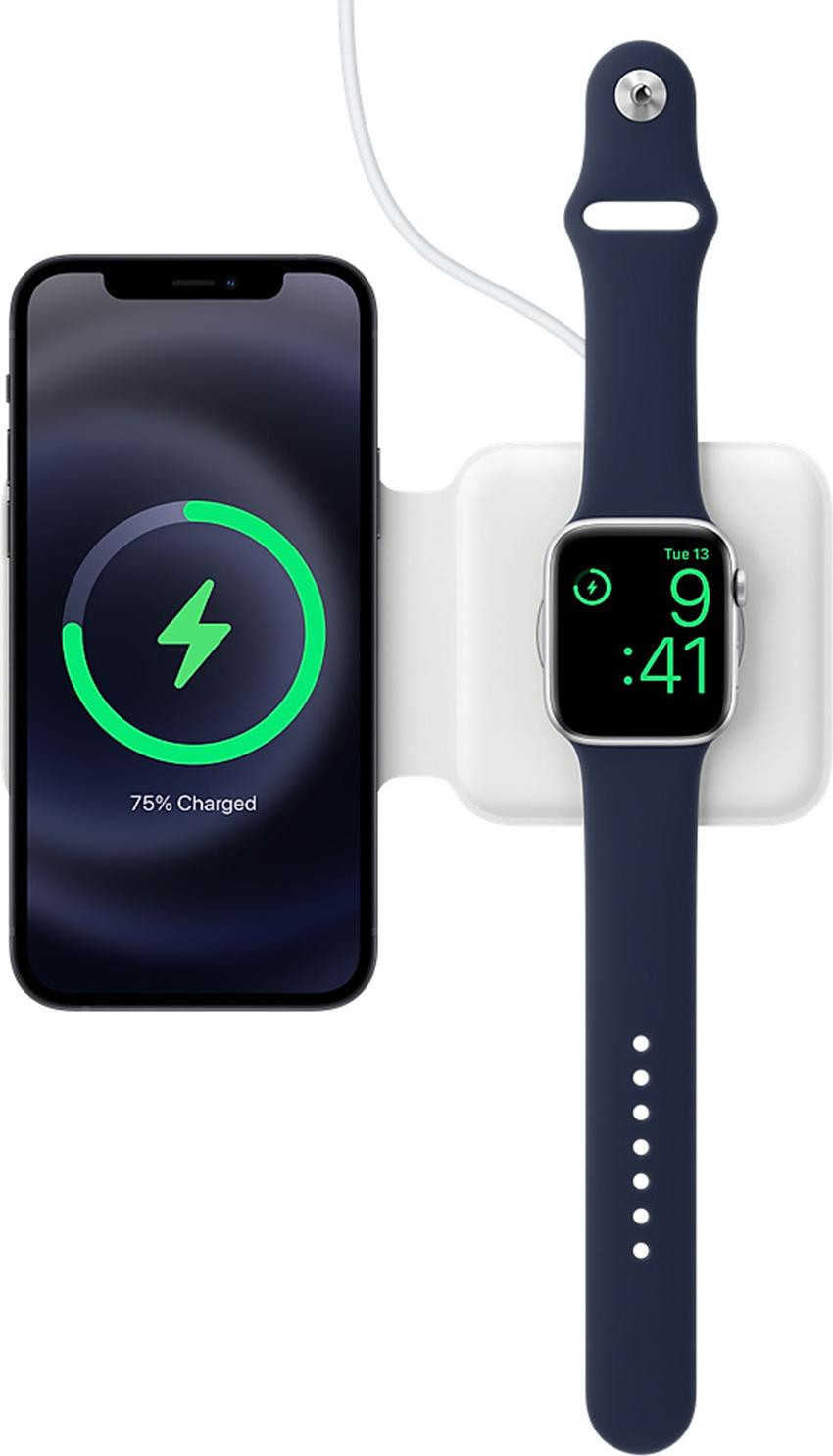 Apple MagSafe Duo Wireless Charger voor iPhone en Apple Watch - Wit