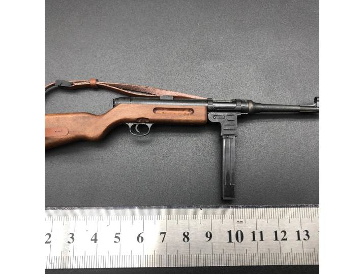 Modèle miniature artisanal 1:6 de pistolet mitrailleur MP41, jouet en bois et métal, modèle de fusil démontable pour figurines d'action