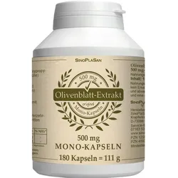 Olivenblattextrakt 500mg Mono-Kapseln 180 ST