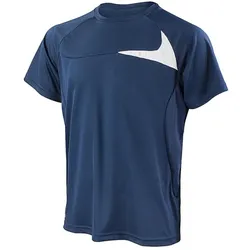 Spiro, Herren, Sportshirt, Men's Dash Training Shirt (XL), Weiss, Blau, Mehrfarbig