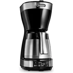 De'Longhi ICM 16731, Filterkaffeemaschine, Schwarz, Silber