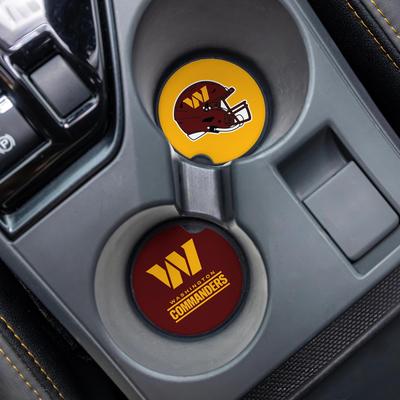 Evergreen Washington Commanders 4-Piece Ceramic Car Coaster Set