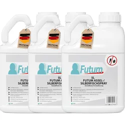 FUTUM 3x5L Silberfischspray / Asselspray bekämpft Insekten, Eier, Larven, Insektenspray ohne Biozide auf Wasserbasis,  Sofortwirkung ohne Flecken
