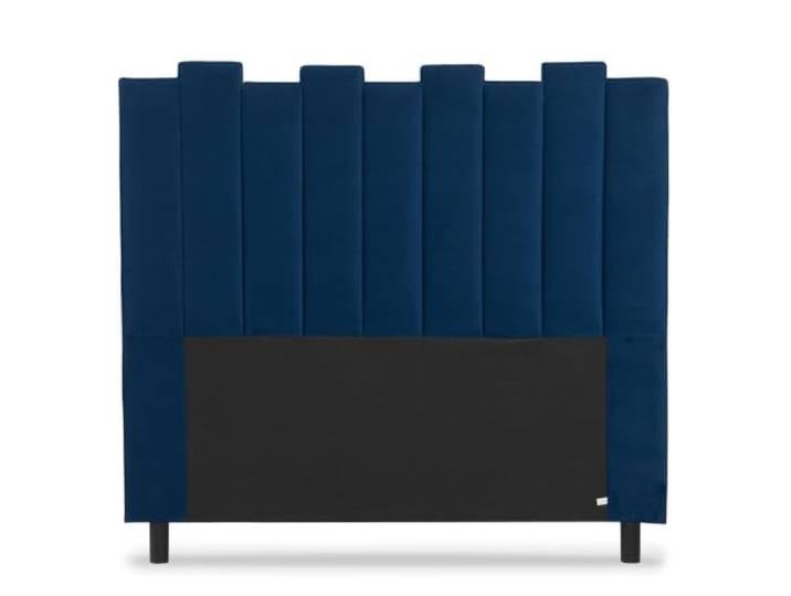 Menzzo Lucky Kopfteil Bett 140 cm mit Samtbezug Blau