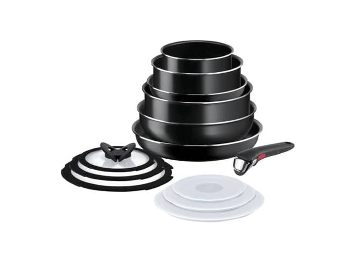 Lagostina Ingenio Easy Start Topf-Set, 13-teilig, abnehmbarer Griff