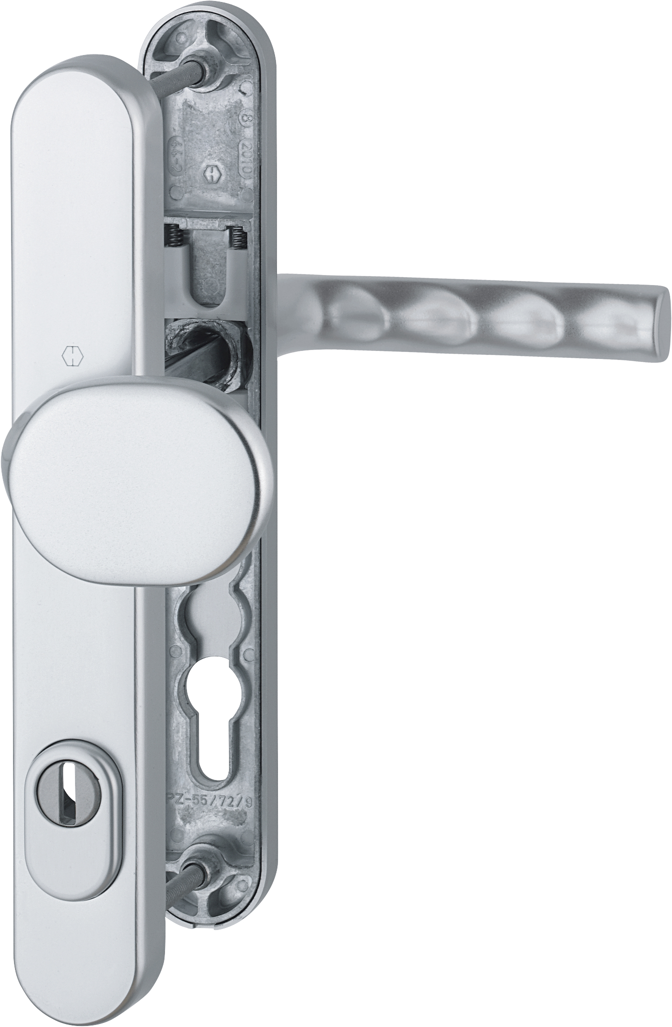 HOPPE Sicherheits-Wechselgarnitur Hamburg 86G/3359ZA/3357N/1700FA,Langschild,ES1,ZA92/8,F1,TS72-82 12172935