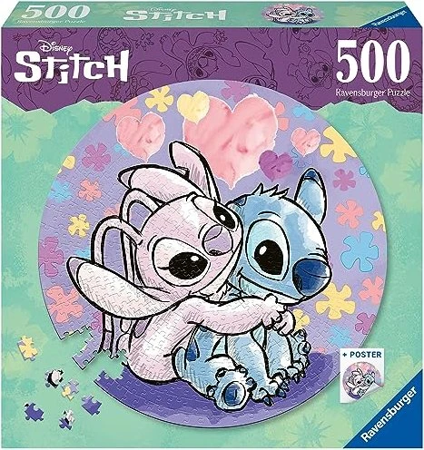 Kreisförmiges Puzzle: Disney: Stitch 500 Teile