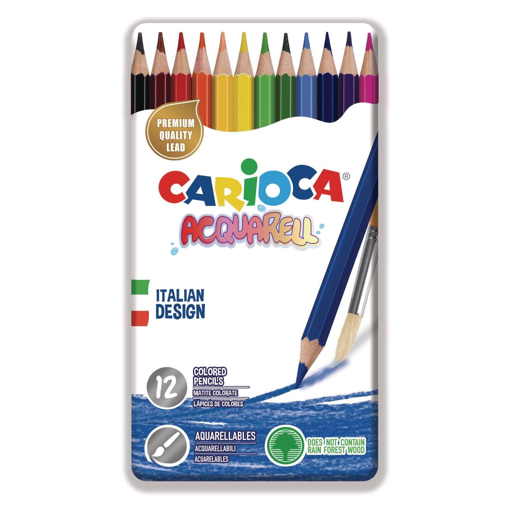 Carioca Farbstift Acquarell Metallbox (12x) (42859)