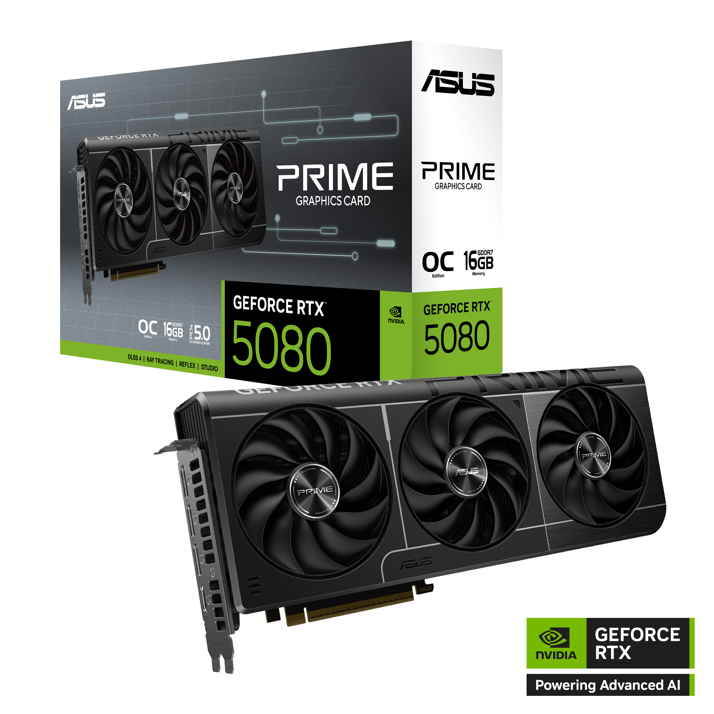 ASUS PRIME GeForce RTX 5080 OC PRIME-RTX5080-O16G Grafikkarte 16 GB