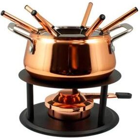 Swissmar Copper Plated Stainless Steel Fondue Set   Peak