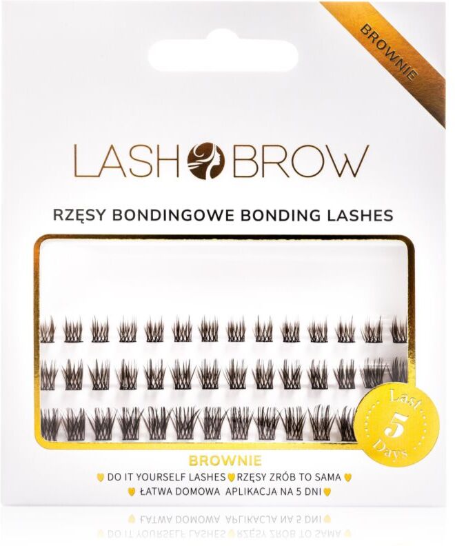 Lash Brow Bonding Eyelashes stick-on cluster lashes Basic Brownie 1 pc