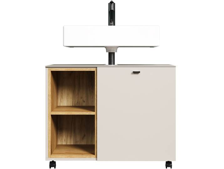 Waschbeckenunterschrank Ryder graubeige Holzwerkstoff B 80 T 42 H 64 cm