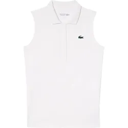 LACOSTE Polo Classic Performance, ärmellos, weiss