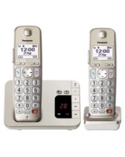 Panasonic Duo champagner Telefon (KX-TGE262GN)